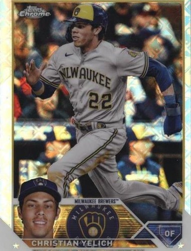 2023 Topps Chrome Logofractor Edition - Christian Yelich #109