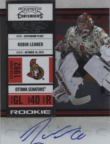 2010-11 Panini Playoff Contenders - Robin Lehner #153