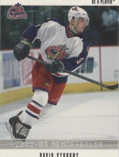 2002-03 In the Game Be A Player Memorabilia - David Vyborny #79