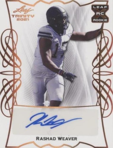 2021 Leaf Trinity Rashad Weaver #BA-RW1