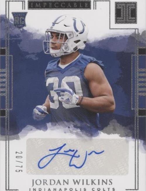 2018 Panini Impeccable Jordan Wilkins #190