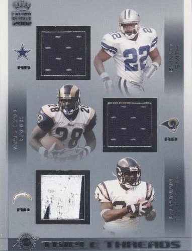 2002 Pacific Crown Royale Emmitt Smith LaDainian Tomlinson Marshall Faulk #23