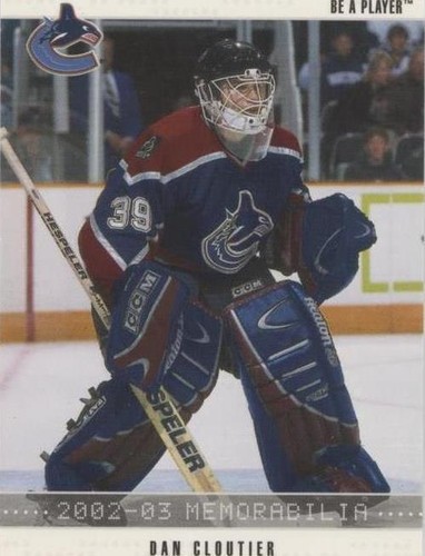 2002-03 In the Game Be A Player Memorabilia - Dan Cloutier #36