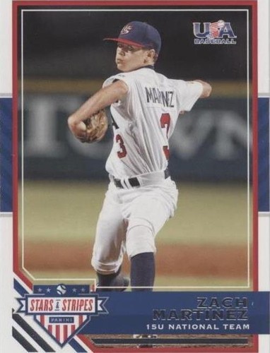 2017 Panini USA Baseball Stars & Stripes - Zach Martinez #61