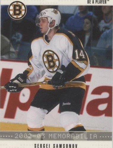 2002-03 In the Game Be A Player Memorabilia - Sergei Samsonov #169