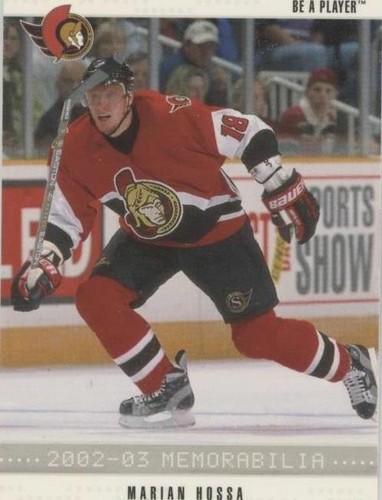 2002-03 In the Game Be A Player Memorabilia - Marian Hossa #83