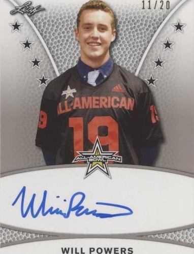 2019 Leaf Metal U.S. Army All-American Bowl Will Powers #TA-WP1