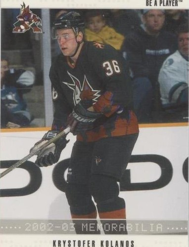 2002-03 In the Game Be A Player Memorabilia - Krys Kolanos #78