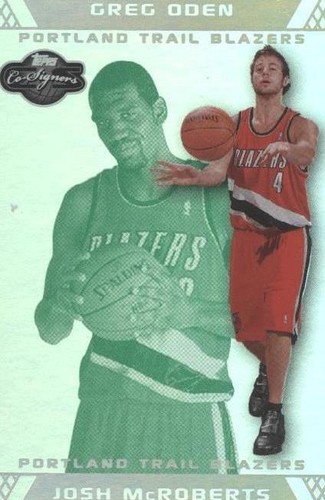 2007-08 Topps Co-Signers - Greg Oden/Josh McRoberts #77