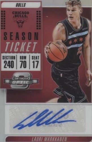 2018-19 Panini Contenders Optic - Lauri Markkanen #VT-LMK