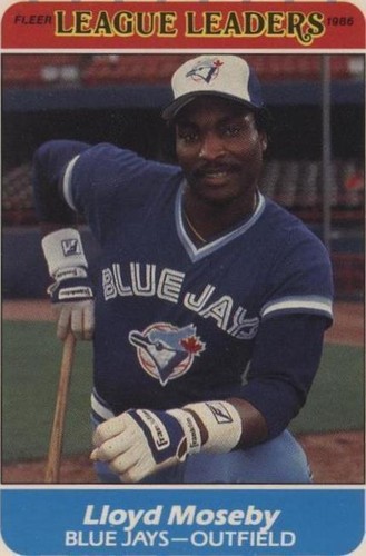 1986 Fleer Major League Leaders - Lloyd Moseby #26