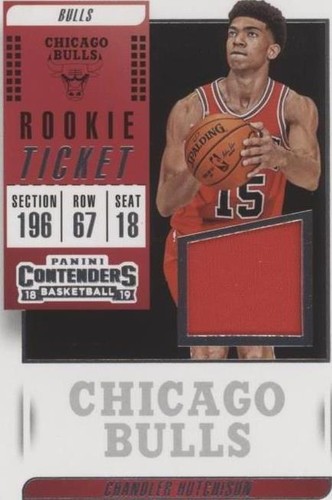 2018-19 Panini Contenders - Chandler Hutchison #RT-CHS