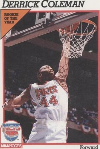 1991-92 NBA Hoops - Derrick Coleman #134