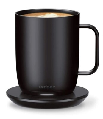 Ember Temperature Smart Mug 2 - 14 oz Black App Controlled Heated Coffee Cup I2