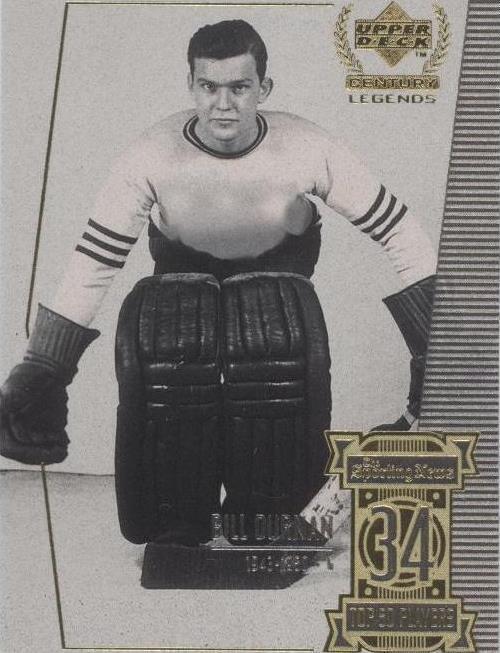 1999-00 Upper Deck Century Legends - Bill Durnan #34