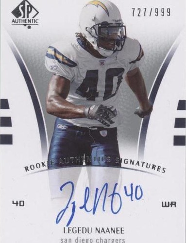 2007 SP Authentic Legedu Naanee #246