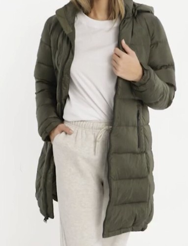Pre-owned The North Face Women's Metropolis Parka 3 Down Warm Long Jacket Green Sz Xs In New Taupe Green