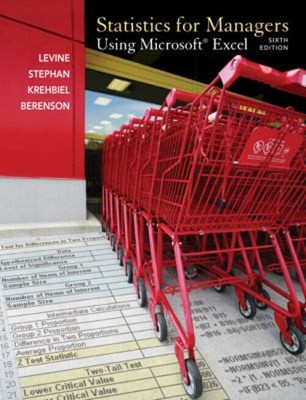Statistics for Managers Using MS Excel Paperback