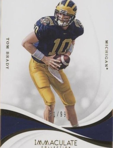 2019 Panini Immaculate Collection Collegiate Tom Brady #1