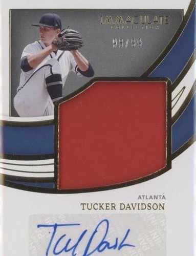 2022 Panini Immaculate Collection - Tucker Davidson #JJS-TD