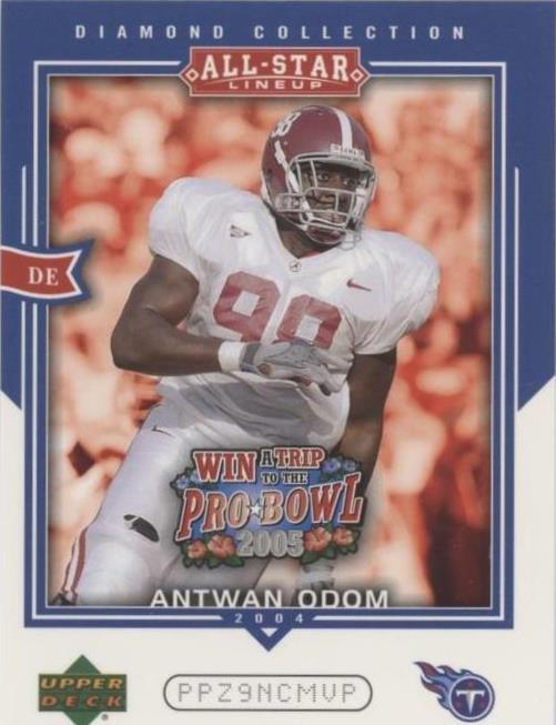 2004 Upper Deck Diamond Collection All-Star Lineup Antwan Odom #AS37