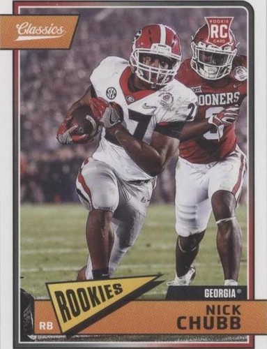 RARE** 2018 PANINI CLASSICS NICK CHUBB NO-NAME FRONT 1ST OFF