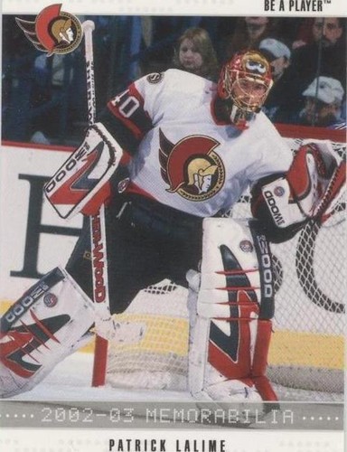 2002-03 In the Game Be A Player Memorabilia - Patrick Lalime #155