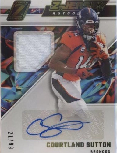 2022 Panini Zenith Courtland Sutton #ZJA-CS