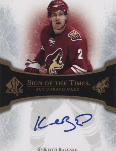 2007-08 SP Authentic - Keith Ballard #ST-KB