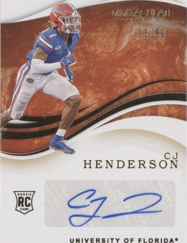 2020 Panini Immaculate Collection Collegiate CJ Henderson #54