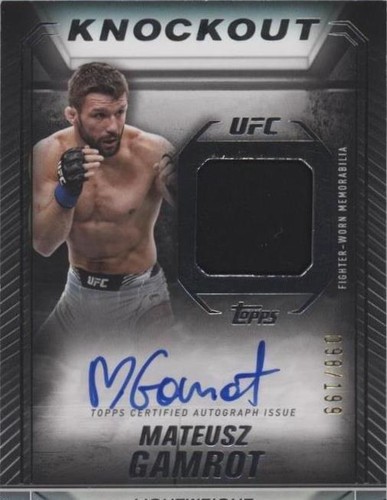 2024 Topps UFC Knockout - Mateusz Gamrot #KAR-MGT