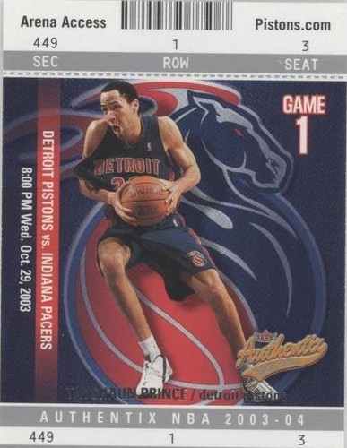 2003-04 Fleer Authentix - Tayshaun Prince #6