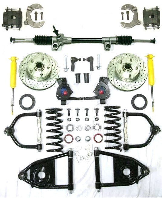マスタング　レッド Brembo 1N2-9047A2 GT Slotted Mustang Front Brake Kit Red (15-23)
