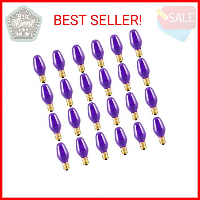 , 7 Watt Night Light Bulbs Colored, Dimmabl