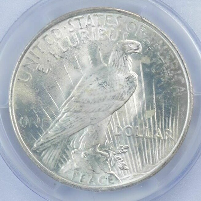 (1) BU $1 1923 Peace Silver Dollar Dripping with luster Unc MS 90% Bulk & Save