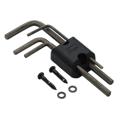 GOTOH WRH-1W Black Allen Wrench Holder w/ (4) Wrenches for Floyd Rose Tremolos 