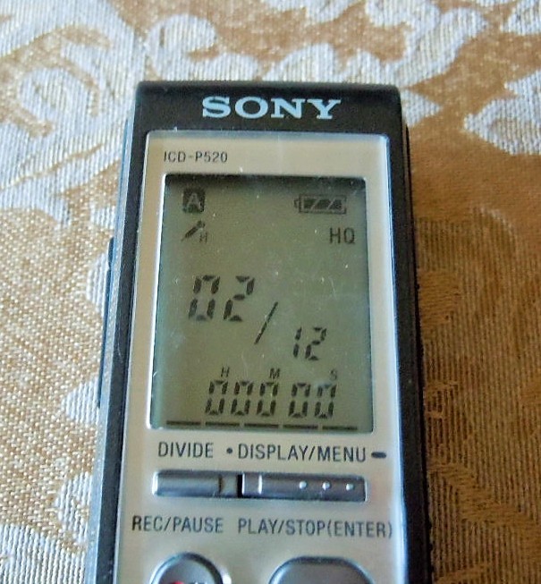 Sony ICD-P520 (256 MB, 130 Hours) Handheld Digital Voice Recorder