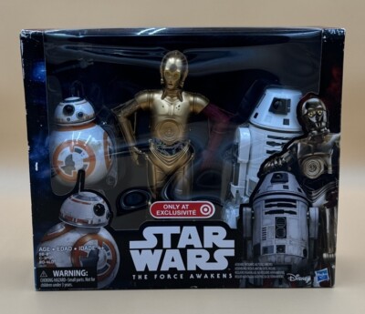 NIB Star Wars Force Awakens - Droid Set C-3PO BB-8 R0-4LO Target Exclusive