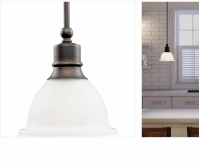 Progress Lighting P5078-20 Madison 1-Light Antique Bronze Mini-Pendant