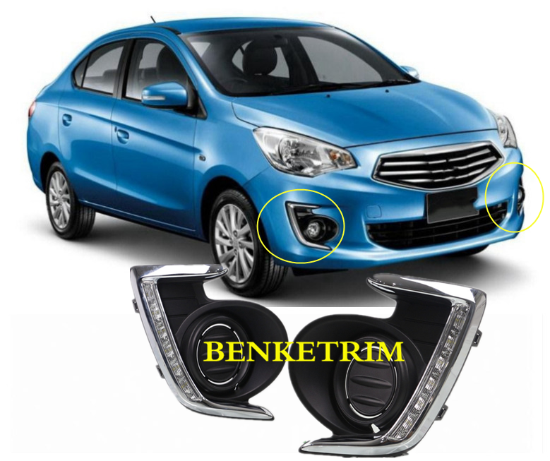 Front fog lamp For Mitsubishi Attrage Mirage G4 20122020 Daytime