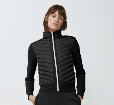 Hybridge knit jacket black clearance label