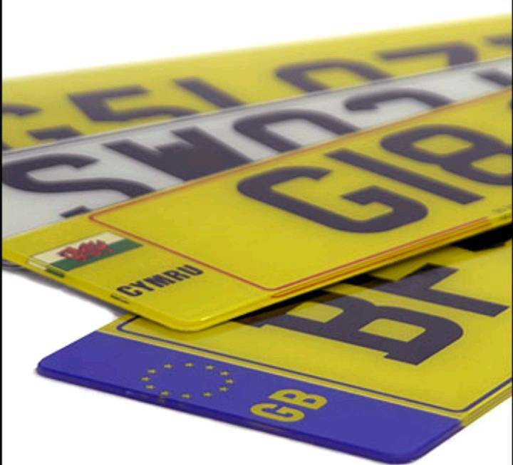 UK Car number plates made supplier any size any font in Livingston