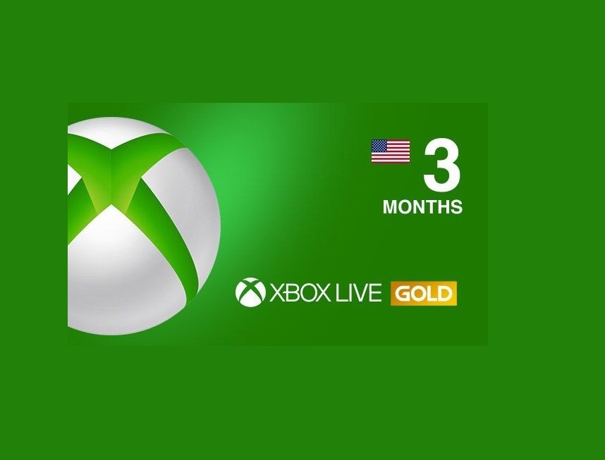 Xbox Live GOLD Subscription Card 3 Months NORTH AMERICA XBOX  - Fast delivery