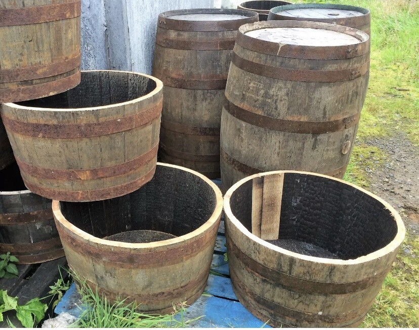 Half real oak whiskey barrel planter garden pots | in Abbots Langley ...