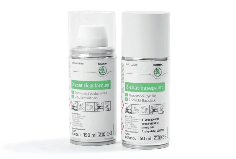 Skoda Lackspray Set F9e Candy Weiss 3t0050200 F9e
