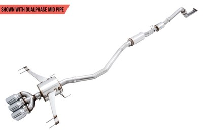 AWE 3'' Touring Catback Exhaust w/M.P for 17-21 Civic Type R FWD 2.0L M/T-Chrome