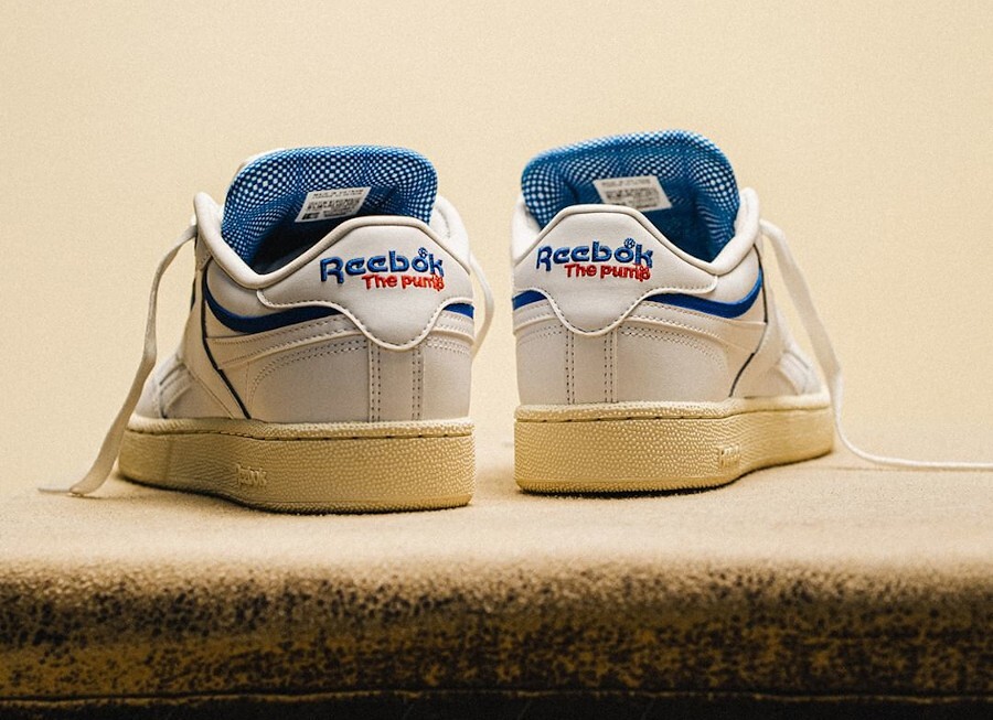 Pre-owned Reebok Club C Pump Size 13. Gw4793. Michael Chang Tennis Red Blue Chalk In White