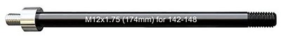 Hitch Thru Axle Adapter 12mm Thru Axle With 1.0/1.5/1.75 Thread