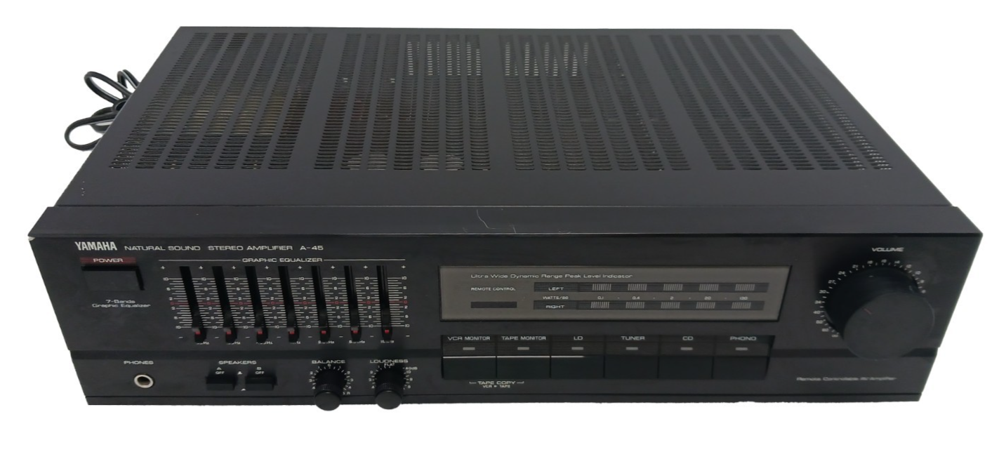 Yamaha A-45 Integrated Natural Sound Stereo Amplifier Made in