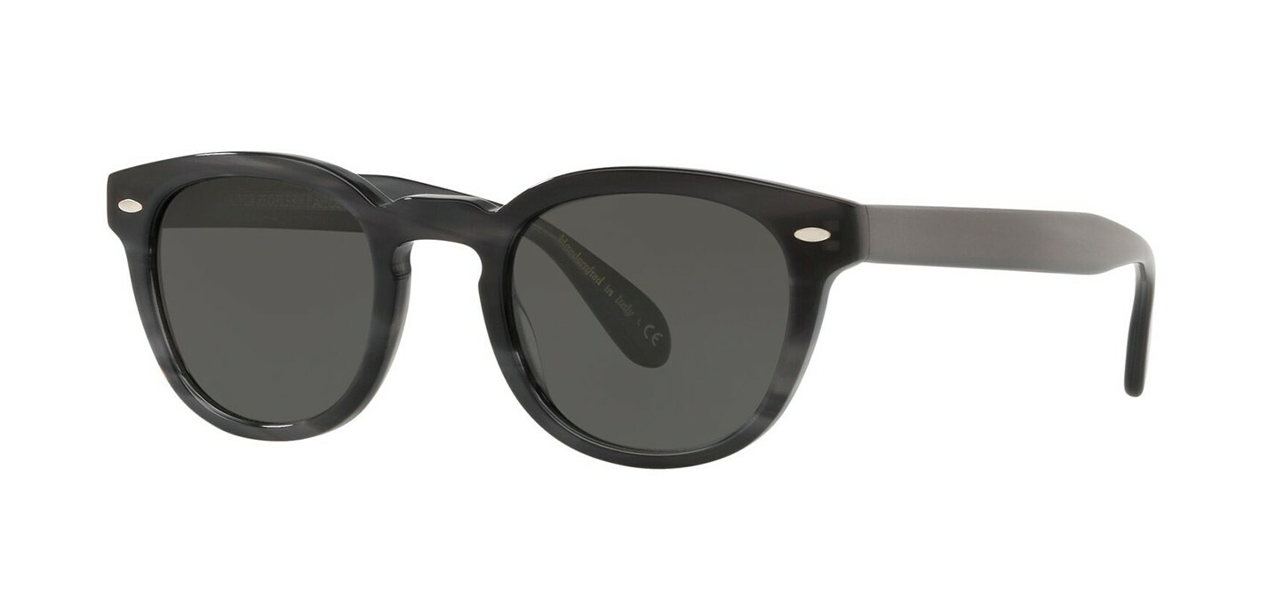 Pre-owned Oliver Peoples R-1 Ov 5554su Semi Matte Blue Ash/blue (7003/80) Sunglasses In Midnight Express Polarized